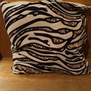 2 Zebra Print Decorative Pillow cases